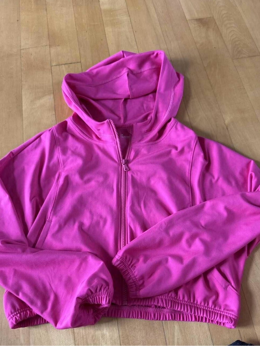 Gilly Hicks Hot Pink Full-Zip Hooded Jacket